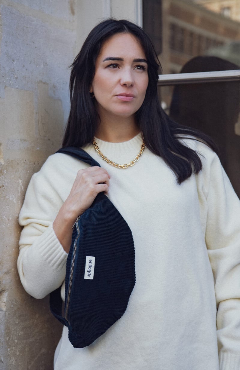 Sac Banane en velours côtelé