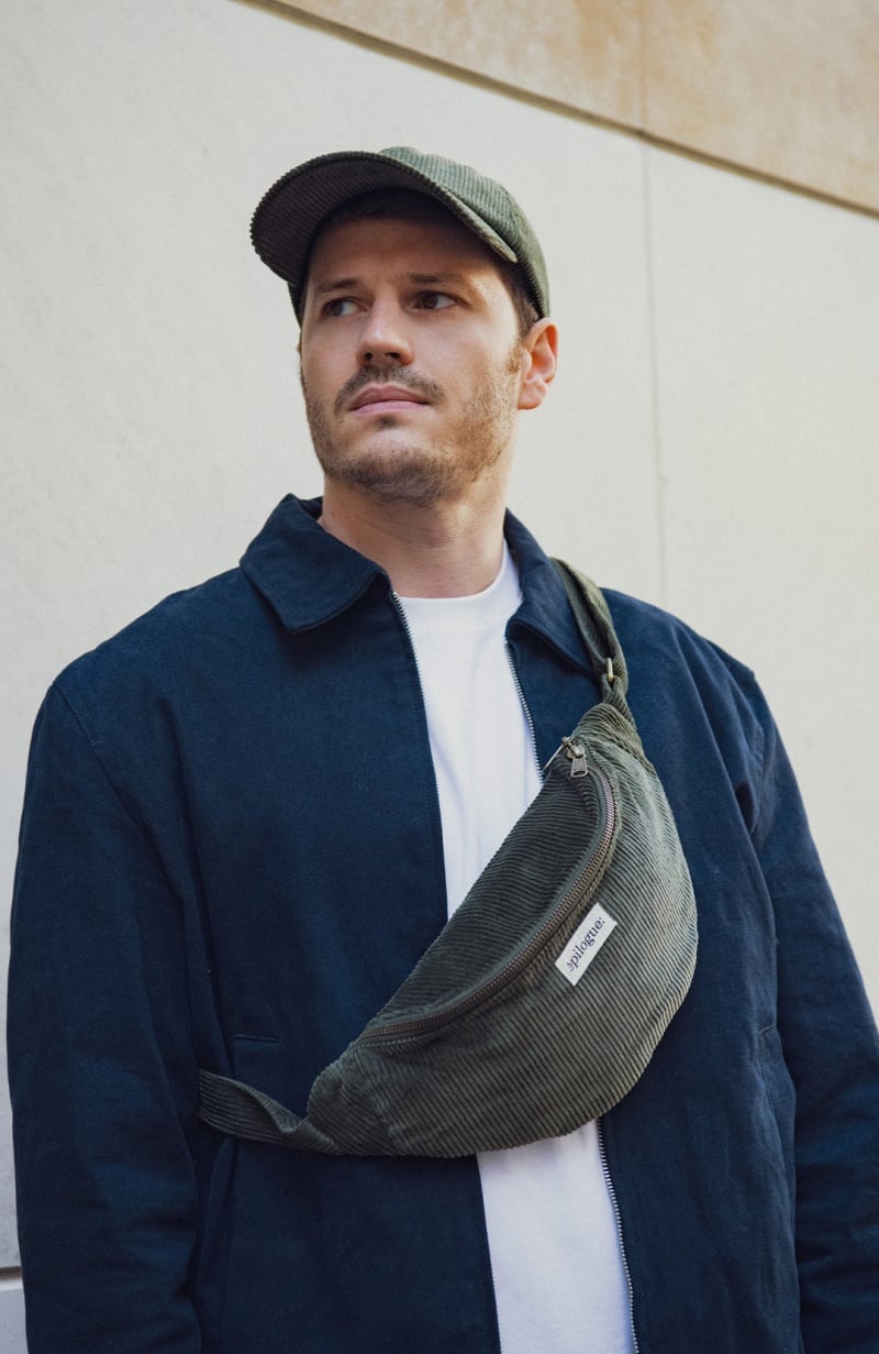 Sac Banane en velours côtelé