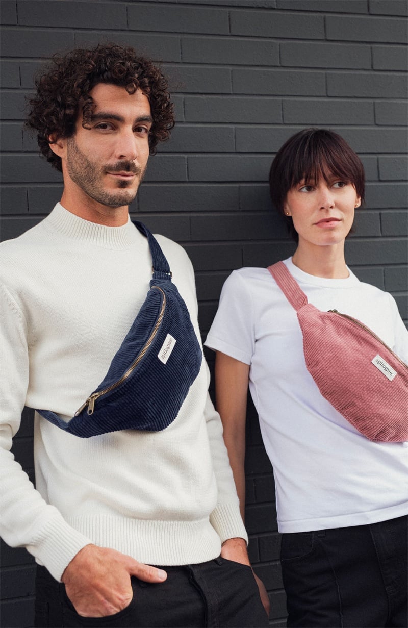 Sac Banane en velours côtelé