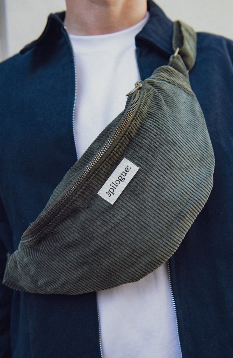 Sac Banane en velours côtelé