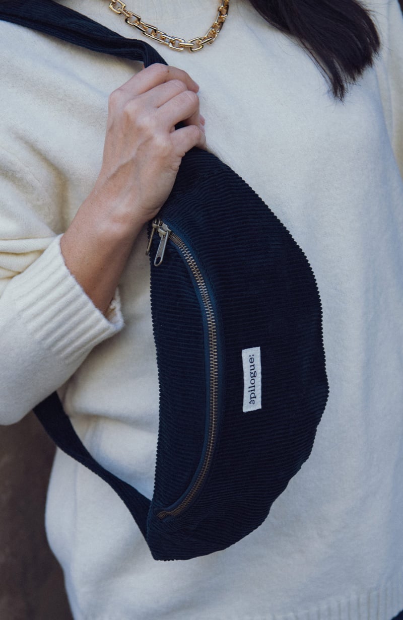 Sac Banane en velours côtelé