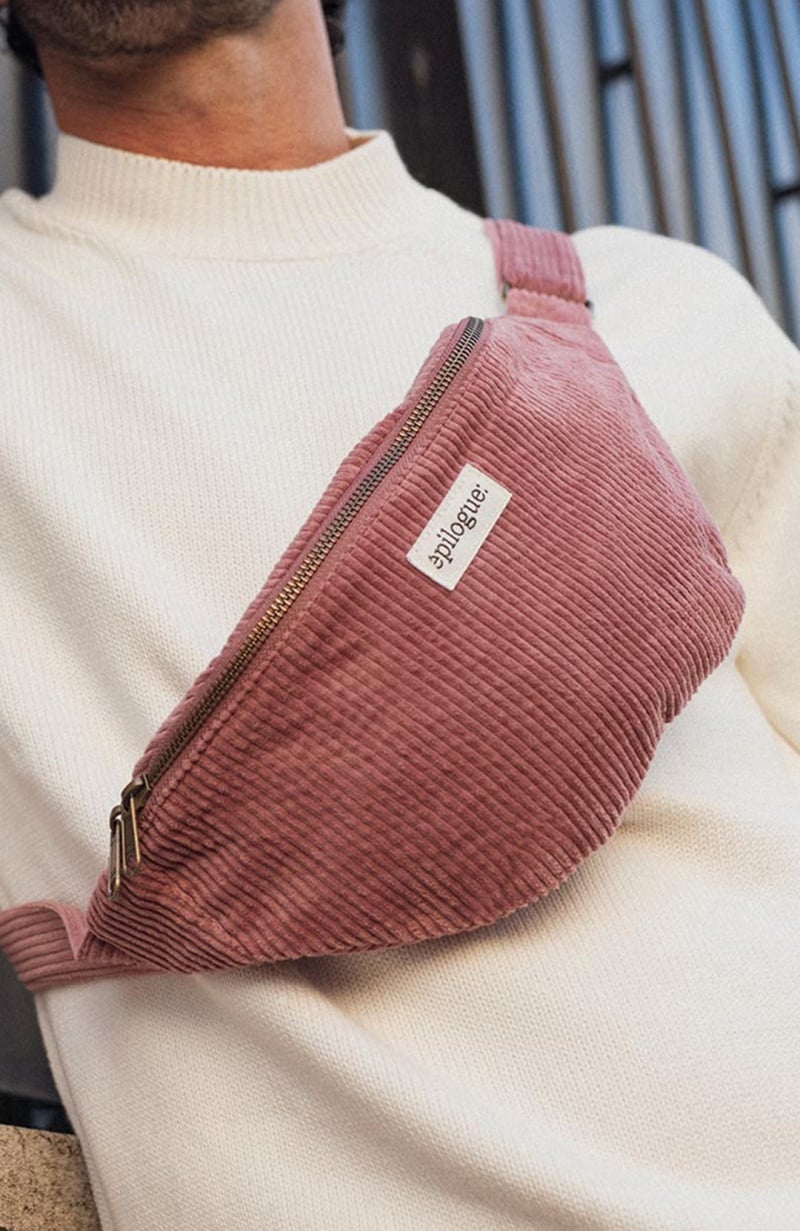 Sac Banane en velours côtelé