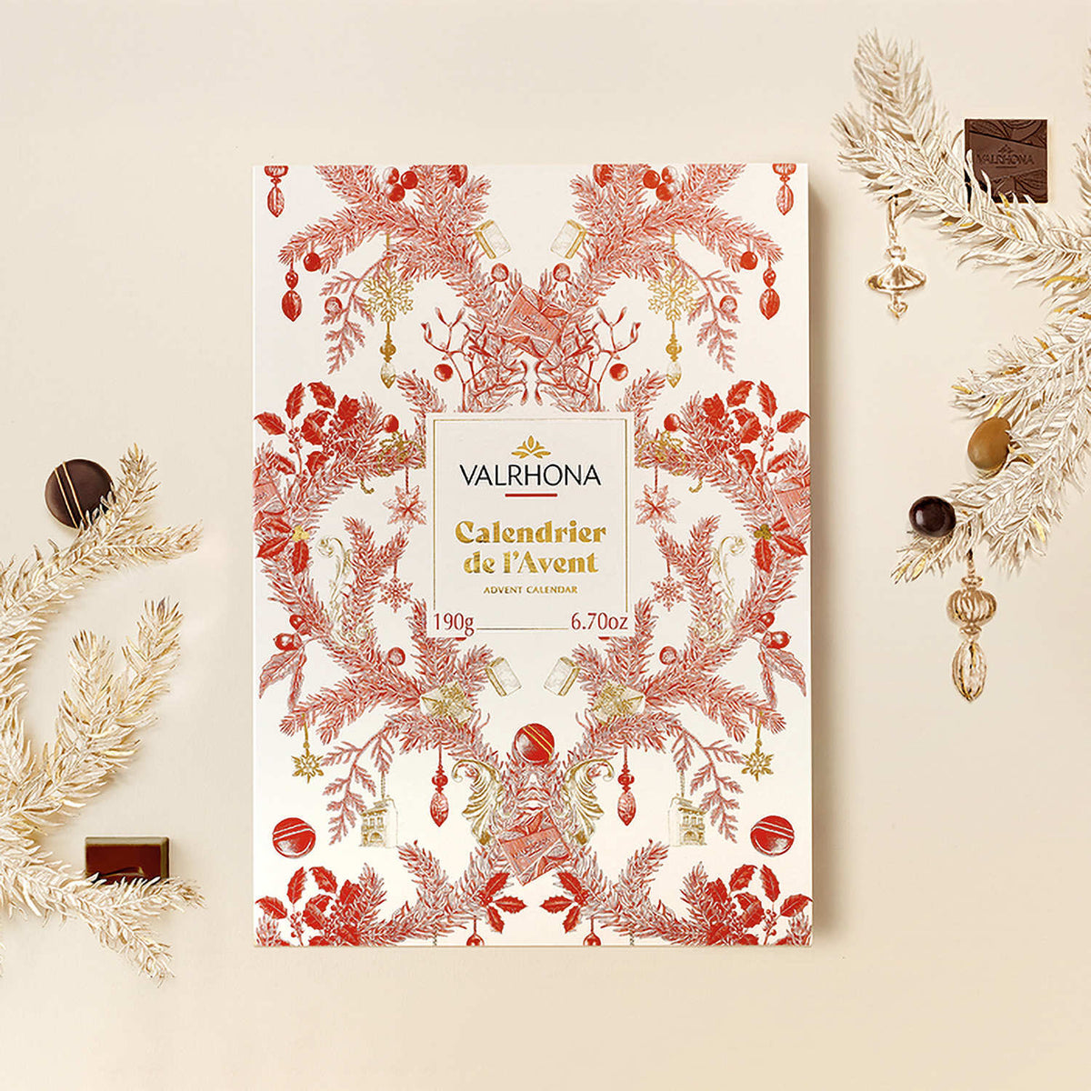 Calendrier de l'Avent Valrhona 24 gourmandises chocolatées