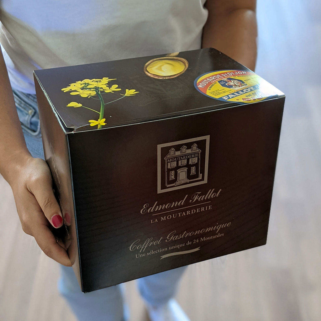 Coffret gastronomique Edmond Fallot calendrier de l'Avent moutardes