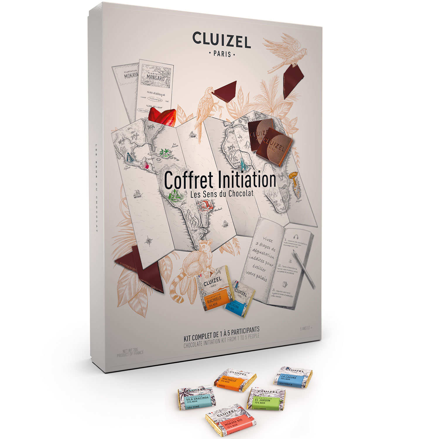 Coffret chocolat Initiation Cluizel – Les Sens du Chocolat