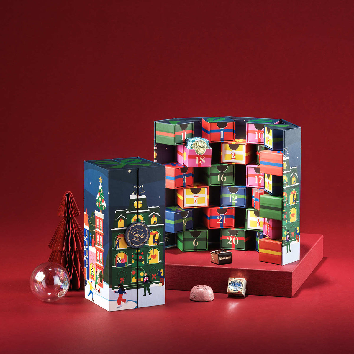 Calendrier de l'Avent Prestige Venchi Alice Bureau, autre vue