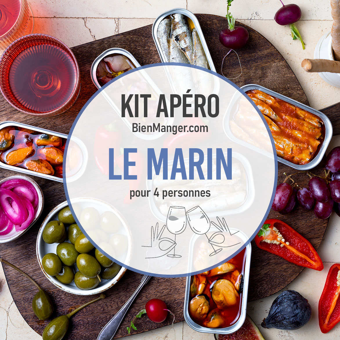 Kit apéro Marin (4 à 5 personnes)
