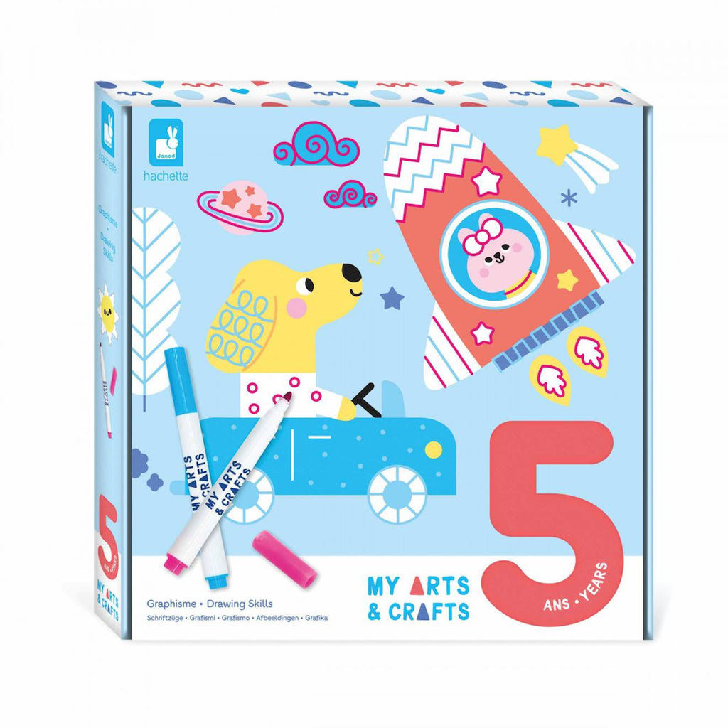 5 ans - graphisme multicolore