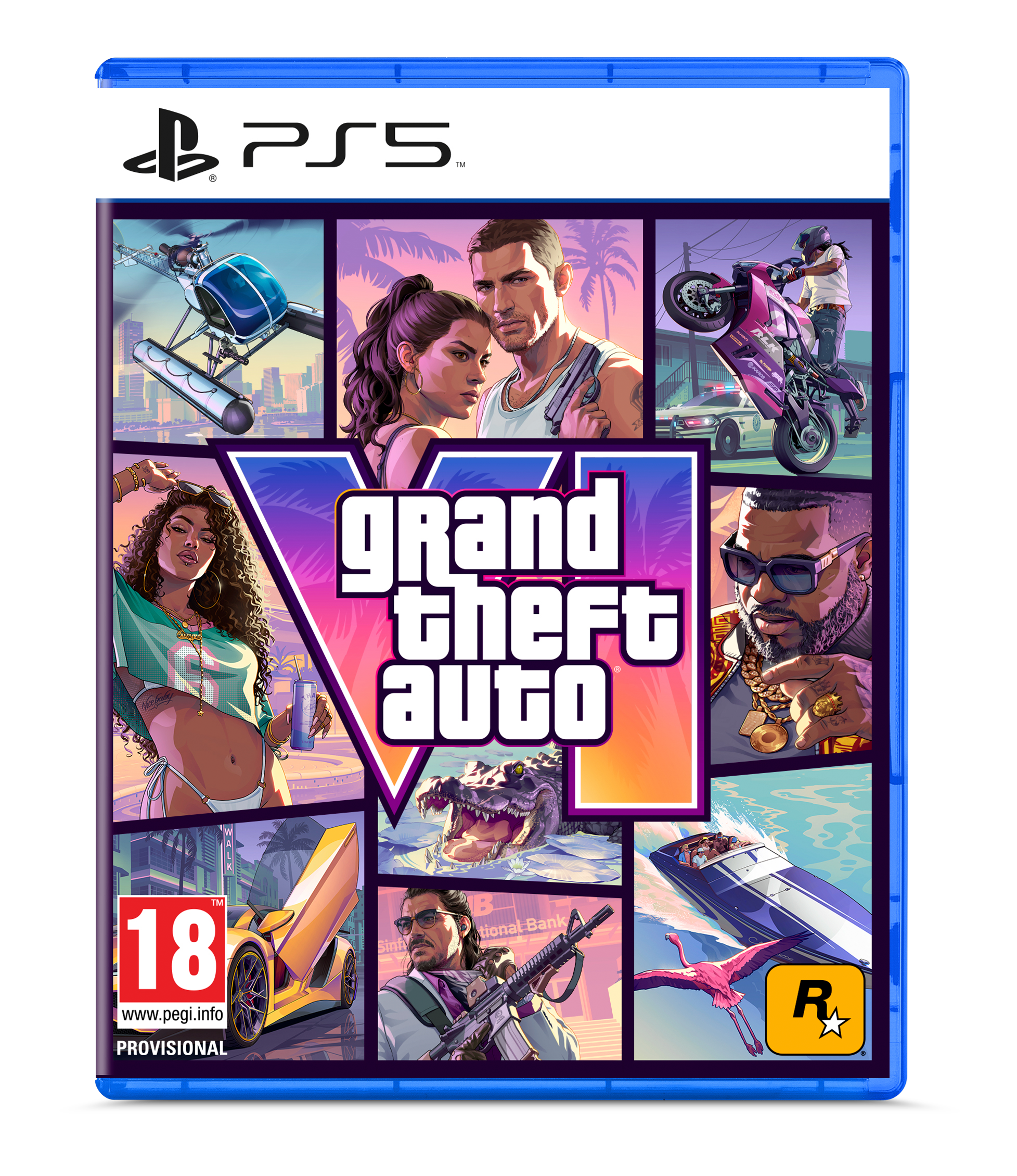 Grand Theft Auto VI - GTA 6 - Code in a Box sur PS5, edition Rockstar Games
