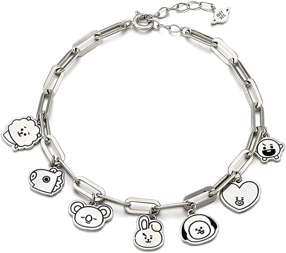 Bracelets K-pop BTS en acier inoxydable (AYVRUOP)