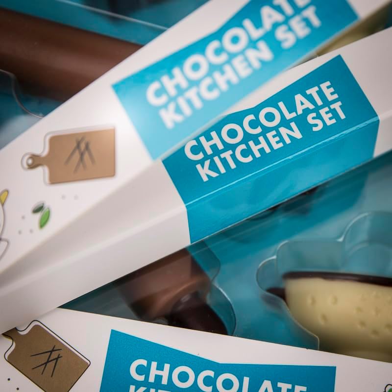 Coffret pour les cuisiniers en figurines de chocolat
