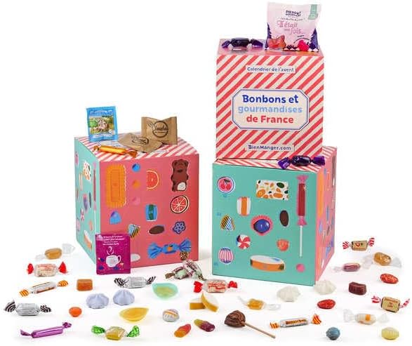 Calendrier de l'Avent bonbons français BienManger.com et ses douceurs