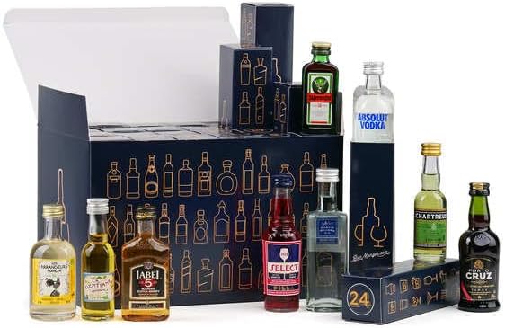 Calendrier de l'Avent mini-bar BienManger 24 mignonnettes apéritifs et digestifs
