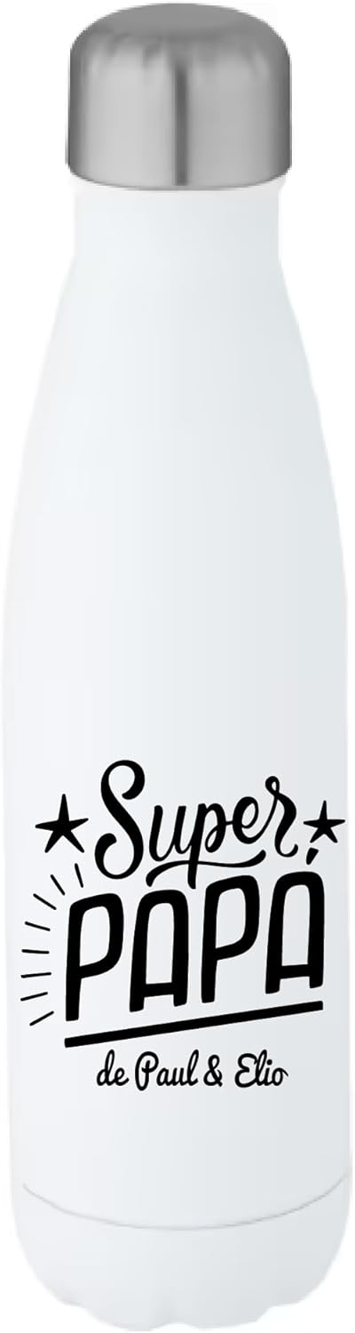 Gourde isotherme Super Papa personnalisée 750 ml