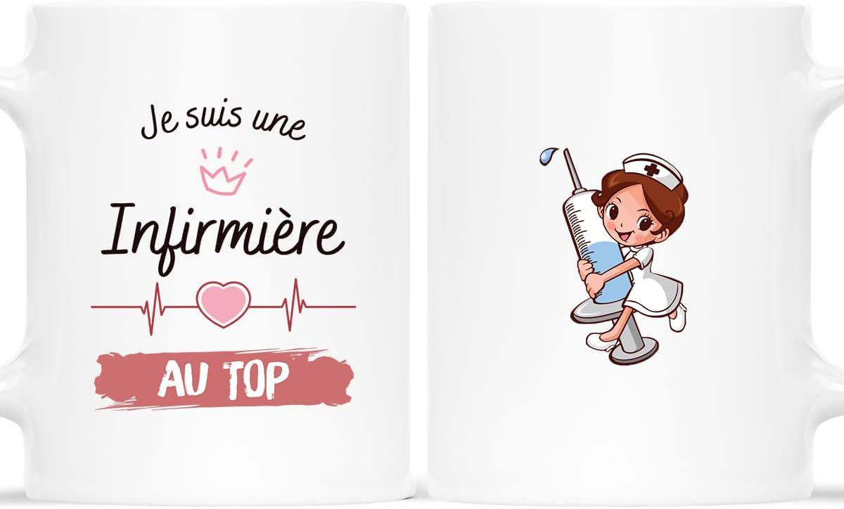 Mug « Une infirmière au top » (Cadeau Plus)