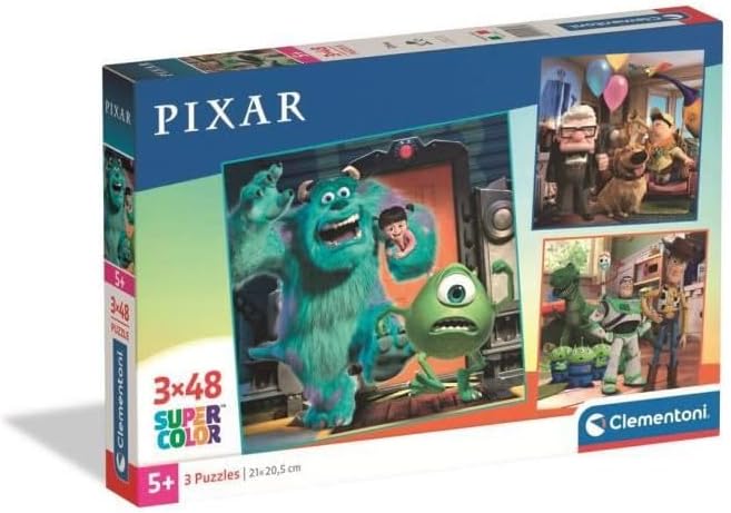 Clementoni — puzzle 3×48 pièces Disney·Pixar