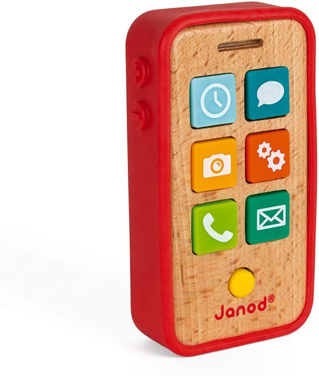 Téléphone enfant sonore en bois - Janod