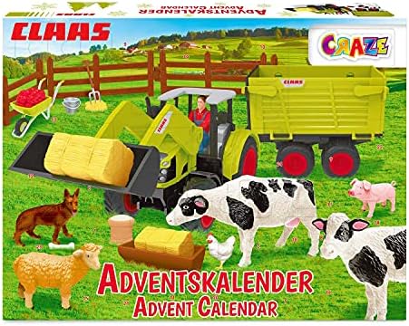 Calendrier de l'Avent Craze CLAAS tracteur et ferme
