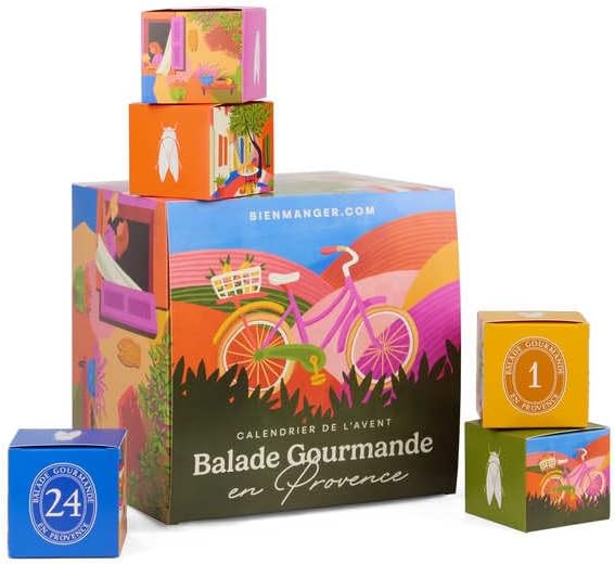 Cubes du calendrier de l'Avent Balade Gourmande en Provence