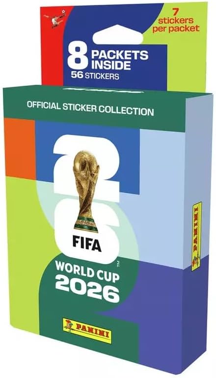Panini Coupe du Monde de la FIFA 2026 Stickers – Blister 8 pochettes Panini