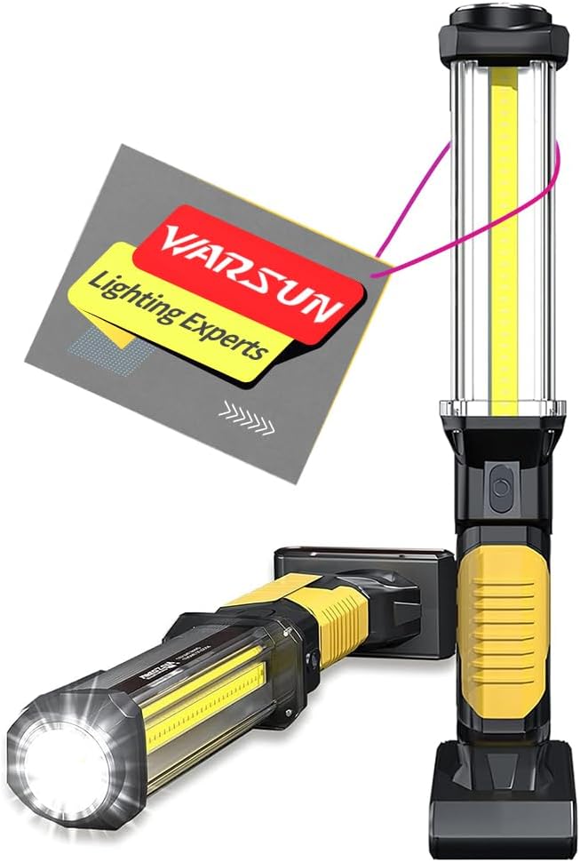 Baladeuse LED rechargeable d'atelier 1500 lumens magnétique
