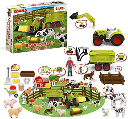 Calendrier de l'Avent Craze CLAAS tracteur et ferme