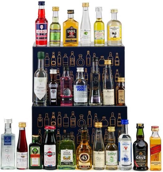 Calendrier de l'Avent mini-bar BienManger 24 mignonnettes apéritifs et digestifs