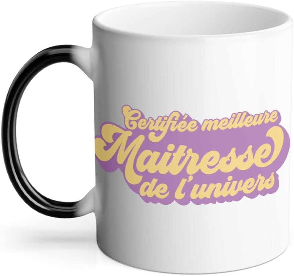 Mug magique « Meilleure Maîtresse » (thermoréactif)