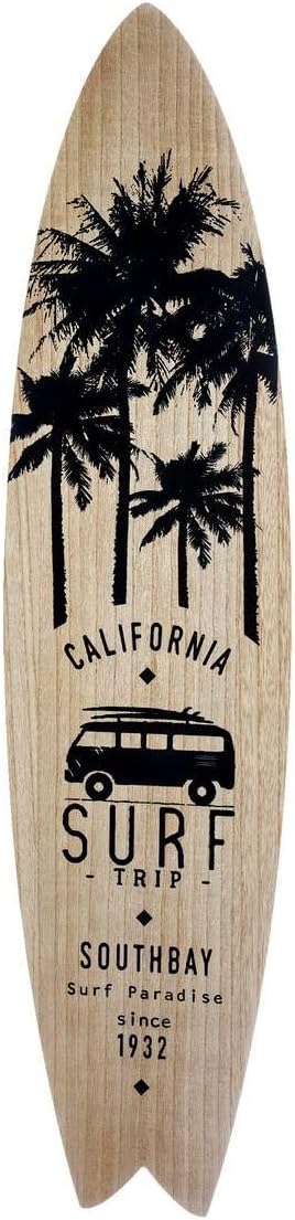 Déco murale planche de surf en bois Atmosphera