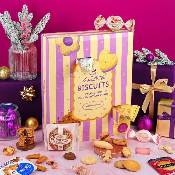 Calendrier de l'Avent La Boîte à Biscuits BienManger et ses biscuits