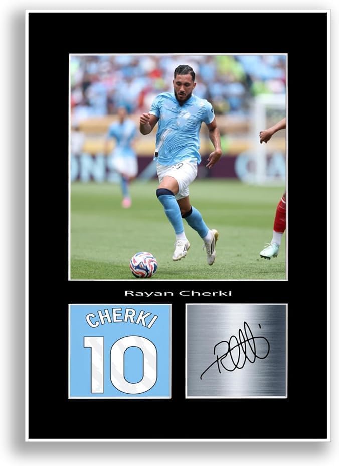 Poster photo autographe Rayan Cherki