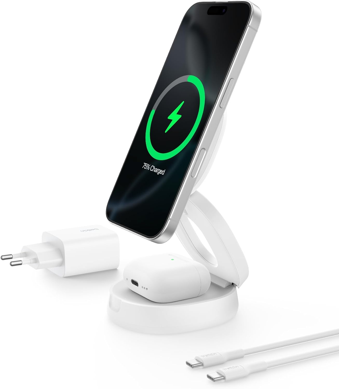 Chargeur sans fil Belkin BoostCharge 2-en-1 magnétique