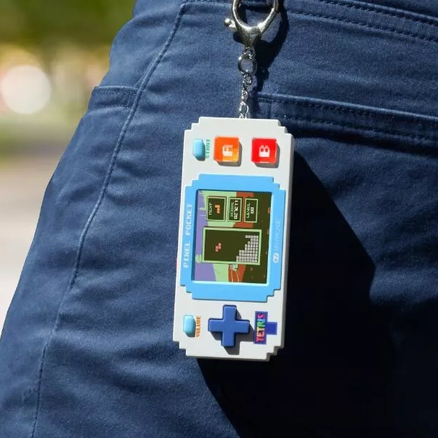 Mini console Tetris porte-clé à écran rétro