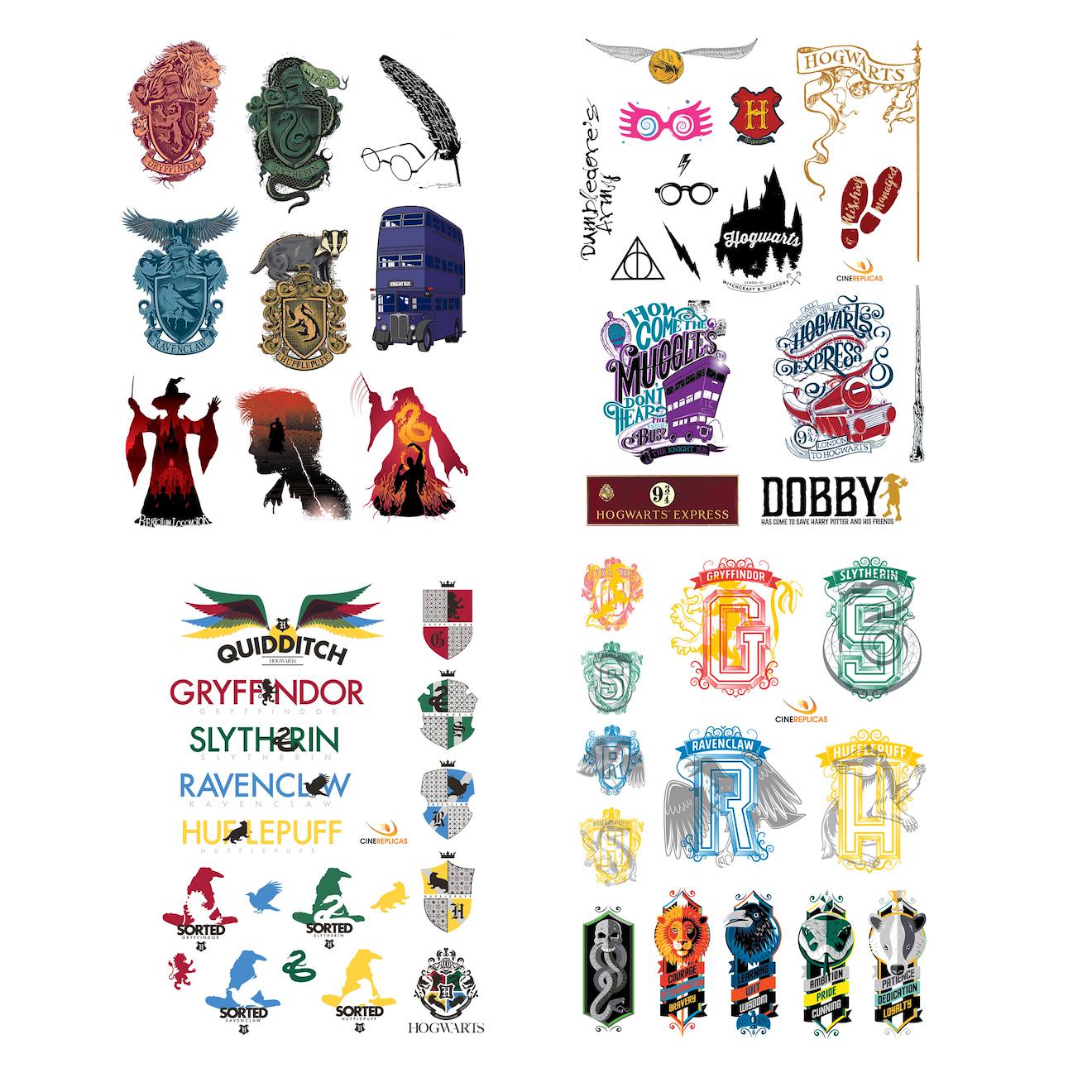 55 Autocollants - Harry Potter Multicolore