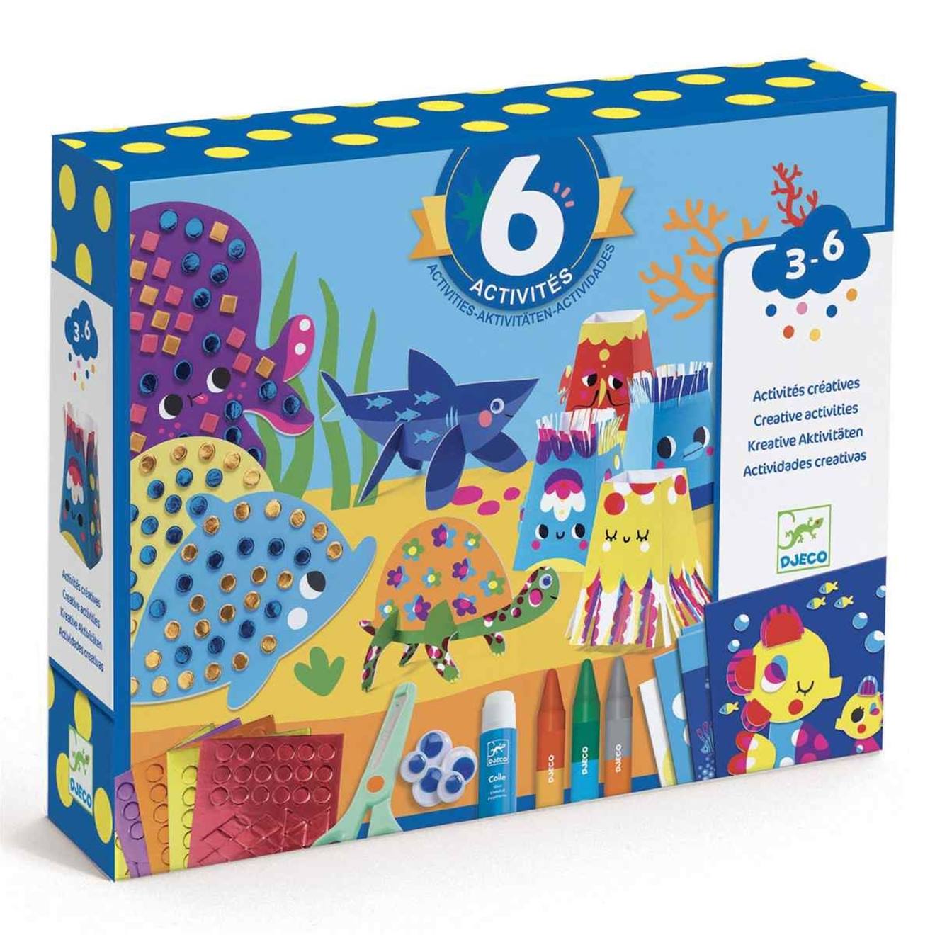 6 activités créatives - la mer et ses plaisirs multicolore