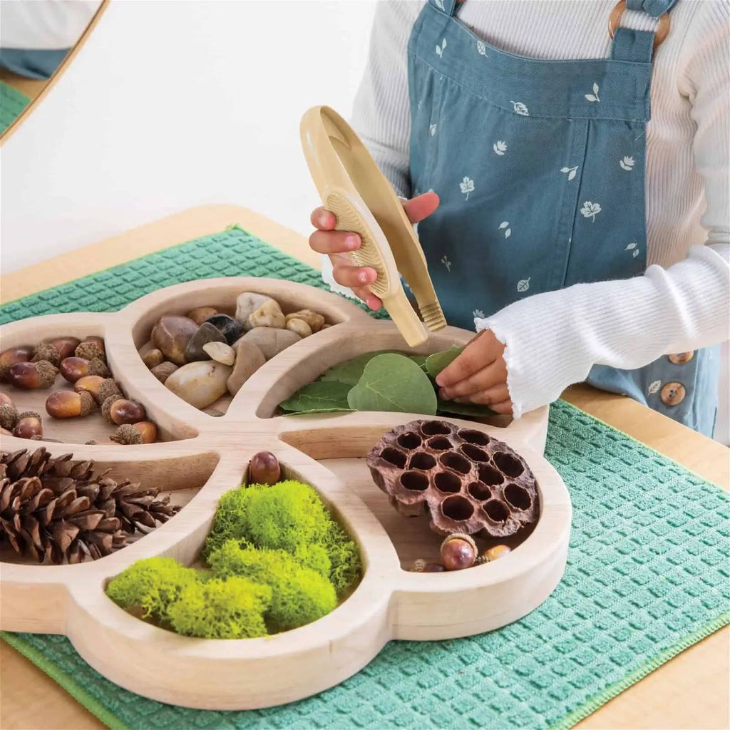 6 pinces géantes pour enfants beige