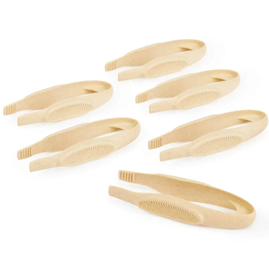 6 pinces géantes pour enfants beige