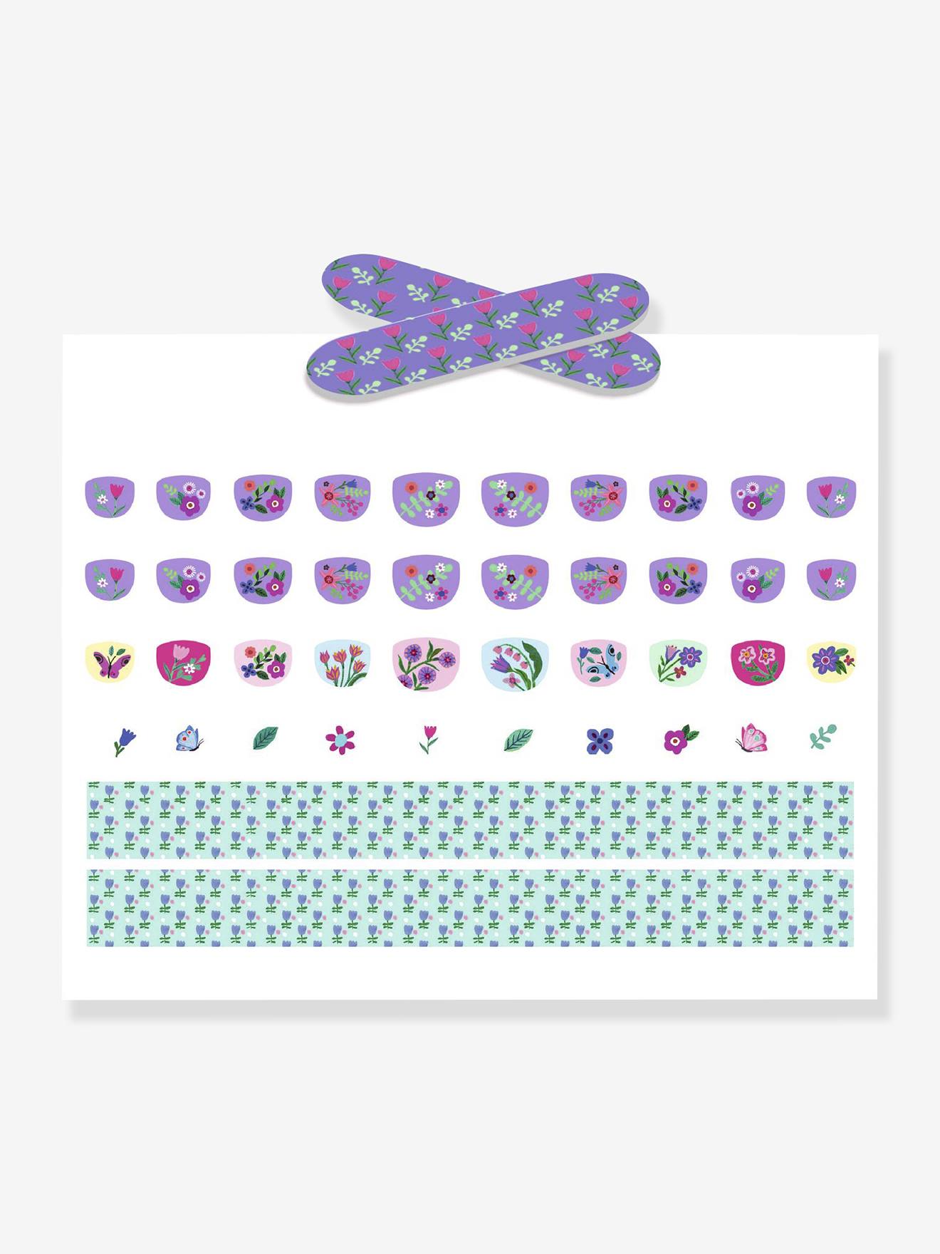 60 nails stickers - rose