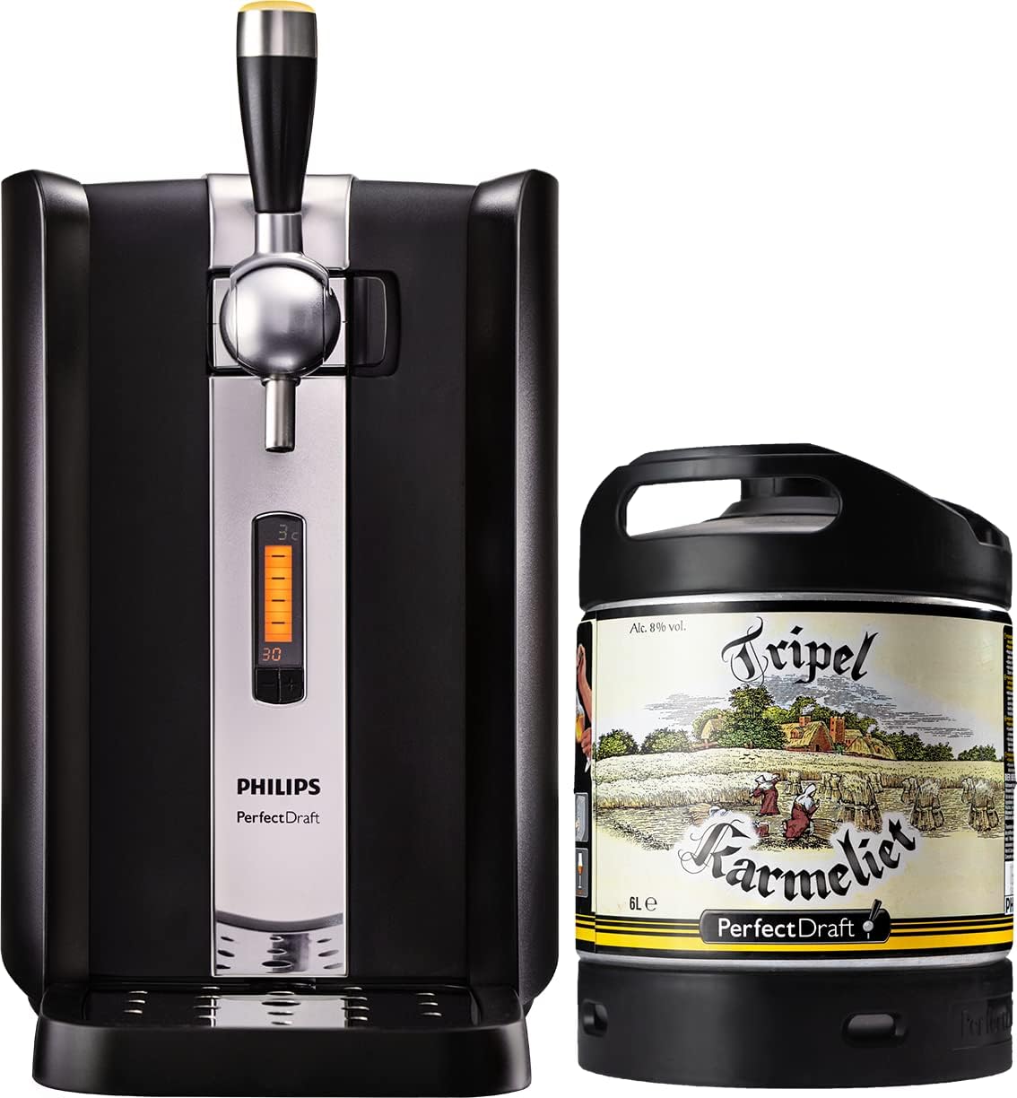 Tireuse à bière PerfectDraft avec fût Tripel Karmeliet 6 L