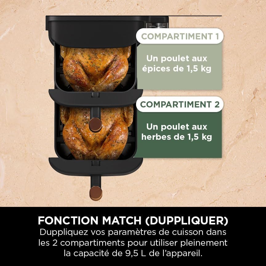 NINJA Double Stack XL Air Fryer 2 - La friteuse électrique double étage