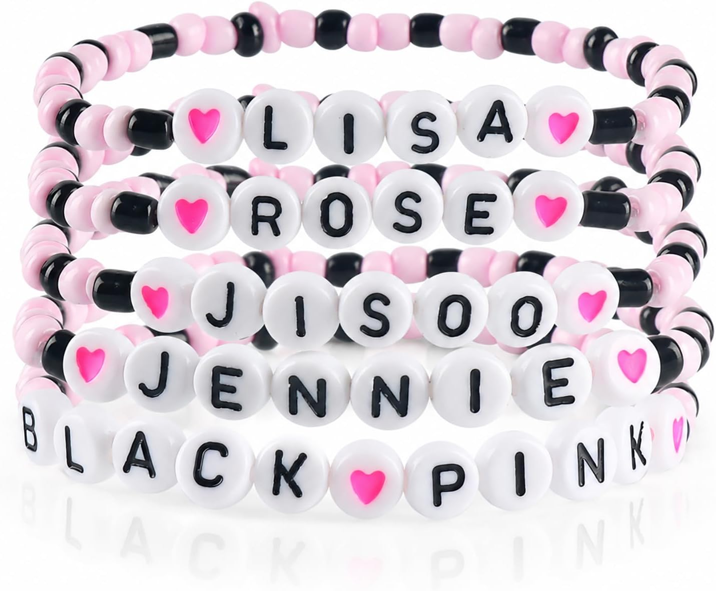Ensemble de bracelets roses K-pop (XIAZHDZ)