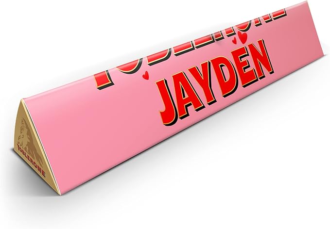 Toblerone personnalisé XXL – Le chocolat culte en version message d’amour