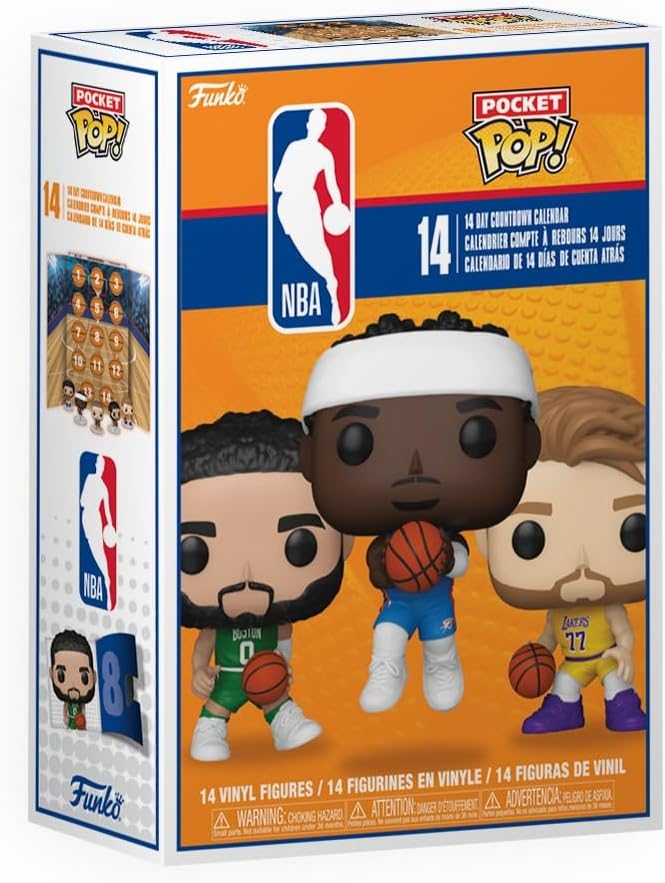Calendrier de l'Avent Funko Pocket Pop! NBA 2026 – 14 jours