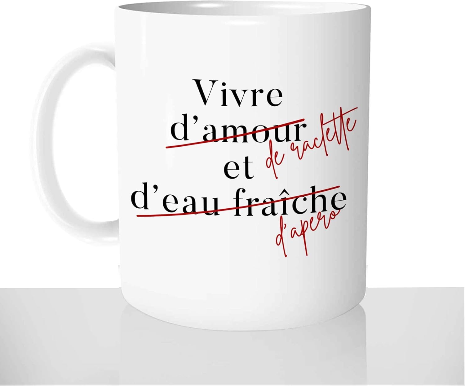 Mug humour Raclette et Apéro