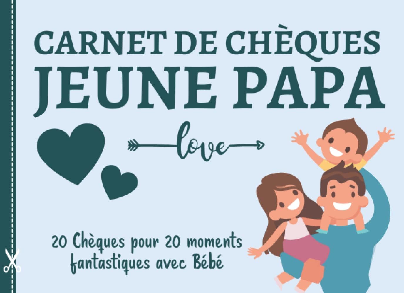 Carnet de chèques jeune papa bons à offrir