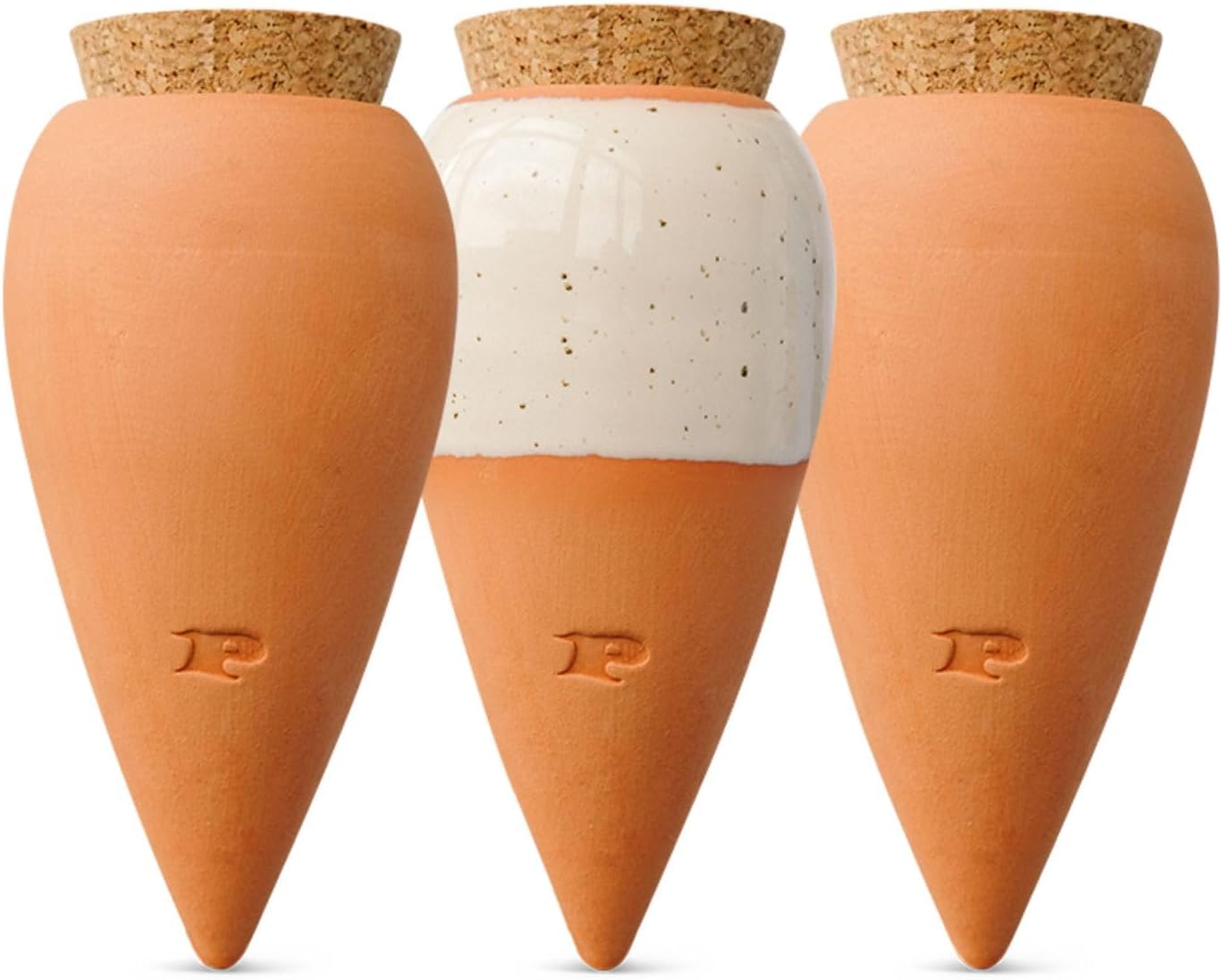 Lot de 3 oyas en terre cuite arrosage autonome Pepin