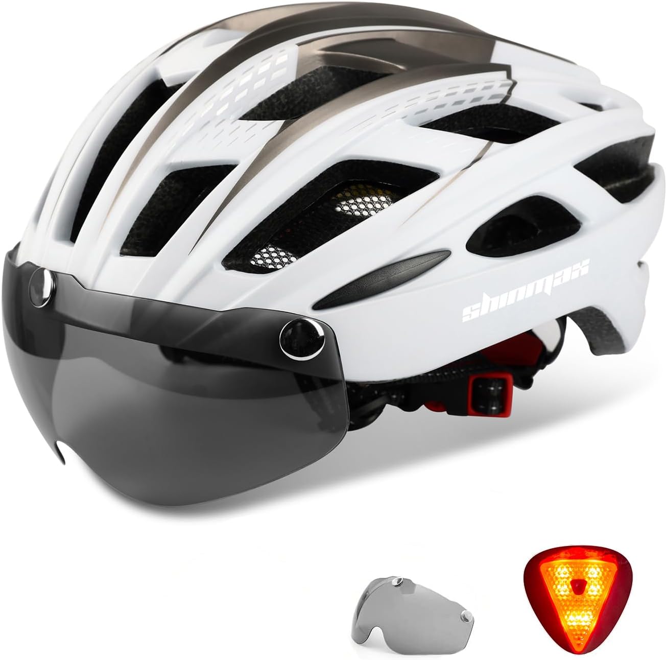 Casque de vélo adulte avec éclairage LED Shinmax