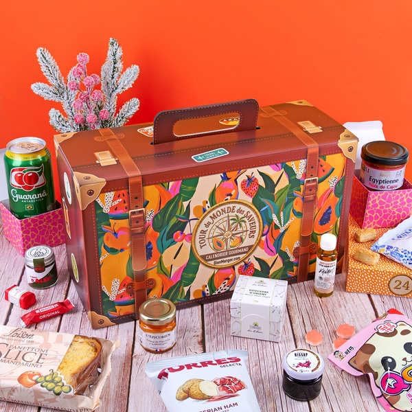 Calendrier de l'Avent Tour du Monde des Saveurs BienManger.com, coffret valisette