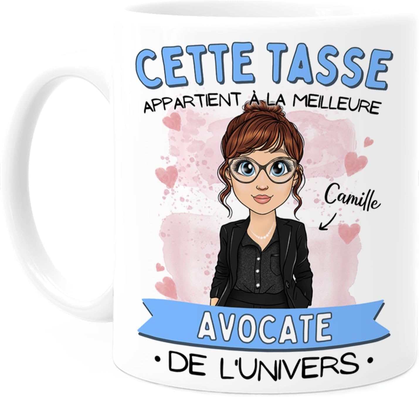 Tasse personnalisable « Avocat / Justice » (Cupdarling)