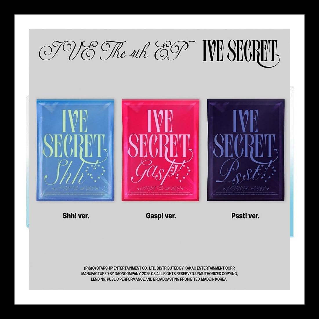 IVE — Ive Secret, 4th EP Album (Random Ver.)
